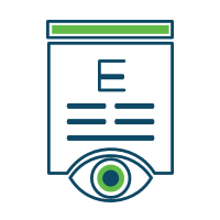 vision chart icon