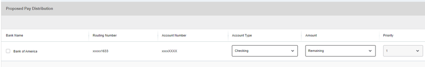 Screenshot of Proposed Pay Distribution