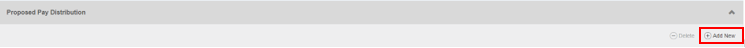 screenshot proposed pay distribution with red box around add new