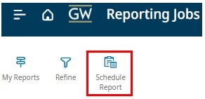schdule report button