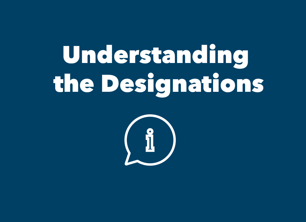 Understanding the Designations