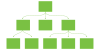 A green organizational chart
