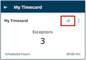 TRS_My Timecard tile arrow in right corner of tile