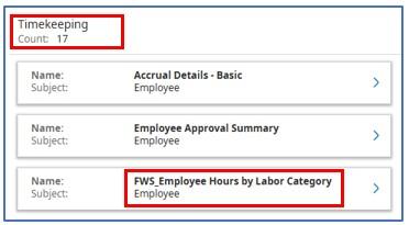 List of Dataviews manager and timekeeper can select from