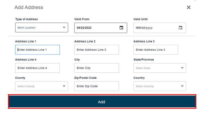 screenshot add address box